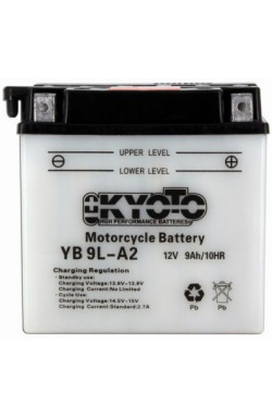 Kyoto - Batteria YB9L-A2 con manutenzione con pacco acido