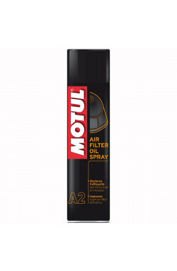 Motul A2 Foam Air Filter Oil Spray, 400ml Olio Lubrificante per Filtri in Spugna