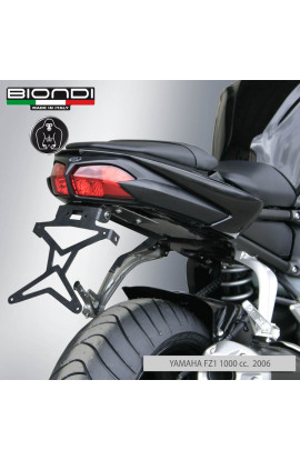 Portatarga per Moto regolabile in acciaio verniciato nero YAMAHA FAZER 8 2010, FZ 8 800cc. 2010, YAMAHA FZ1 1000cc. 2008