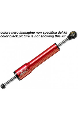 Ammortizzatore di Sterzo Bitubo per Honda CBR 600 RR 07-12 trasversale sopra serbatoio, colore Rosso, disponibile anche Nero