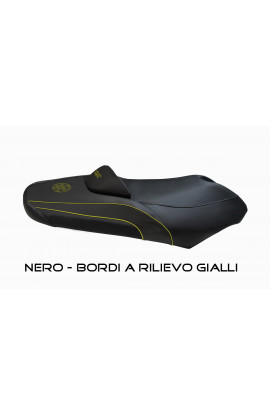 Rivestimento sella Nero / Giallo Yamaha T-Max 500 01>07 mod. Antonio black