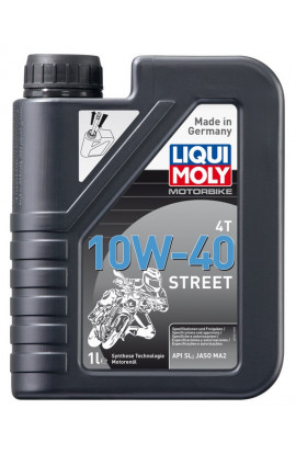1 lt Olio Motore 4 tempi Liqui Moly 10W-40 Tecnologia Sintetica , Motorbike 4T 10 W-40 Street (1521)