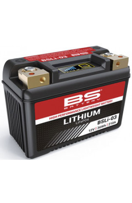Batteria al litio BS BATTERY BSLI-03 aprilia ducati honda (HJTX9-FP-HJTX7A-FP-HJT9B-FP-HJB9Q-FP)