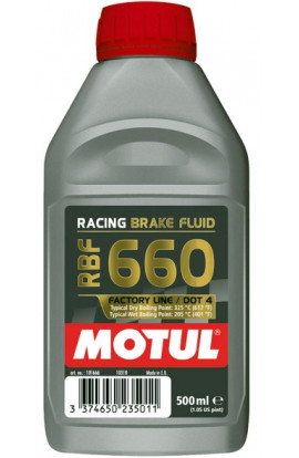Motul RBF 660 Olio Liquido Freni DOT 4 Auto e Moto Racing 100% Sintetico 500ml