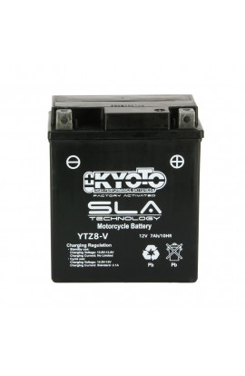 Kyoto GTZ8-V SLA-AGM Senza manutenzione Pronto uso Equivalente YTZ8V honda sh 125 13-19 sh 150 17-19