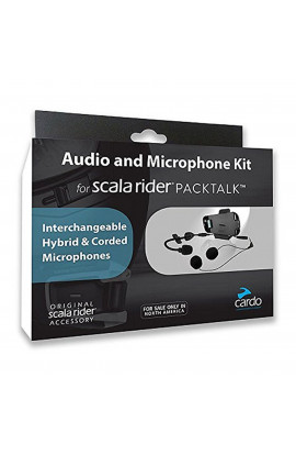 Moto Cardo Scala Rider Casco Audio Microfono Kit Doppio microfono per PackTalk