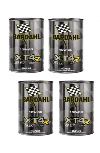 4 Lt Olio Bardahl XT4-R C60 RACING 39.67 10W-60 100% sintetico, Olio Motore 4 Tempi