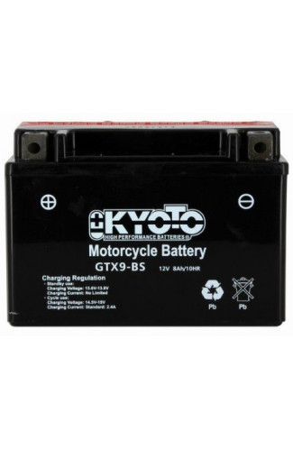 Kyoto - Batteria YTX9-BS senza manutenzione con pacco acido